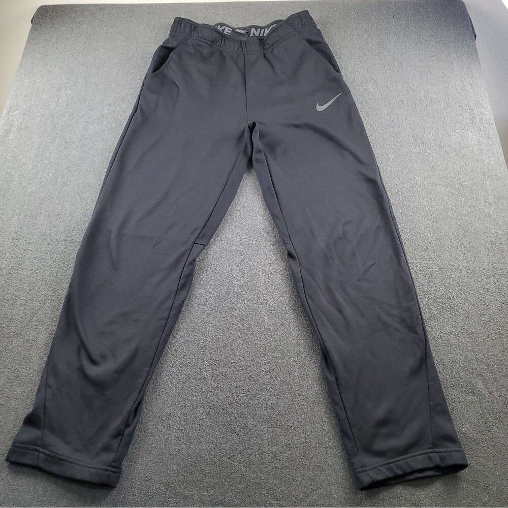 Nike Dri Fit Sweatpants Men's Black Size Medium Fleece Lining